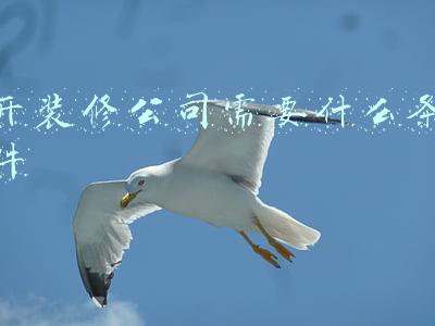开装修公司需要什么条件