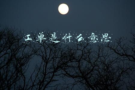 工单是什么意思