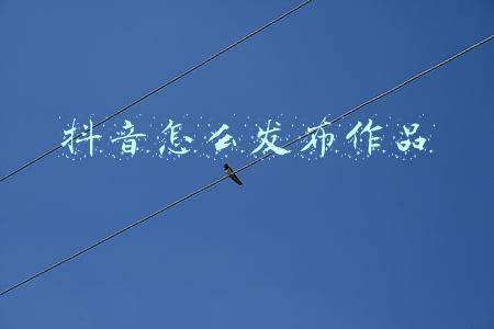 抖音怎么发布作品
