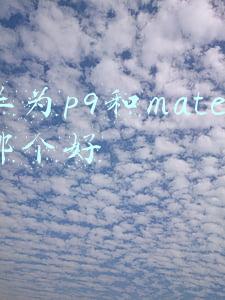 华为p9和mate8哪个好