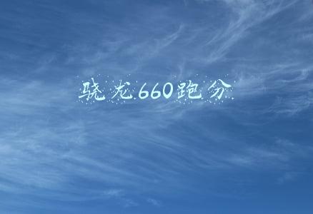 骁龙660跑分