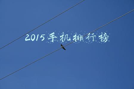 2015手机排行榜