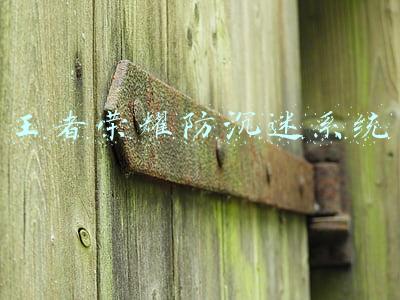 王者荣耀防沉迷系统