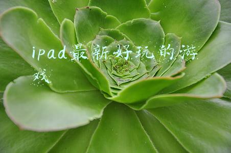ipad最新好玩的游戏