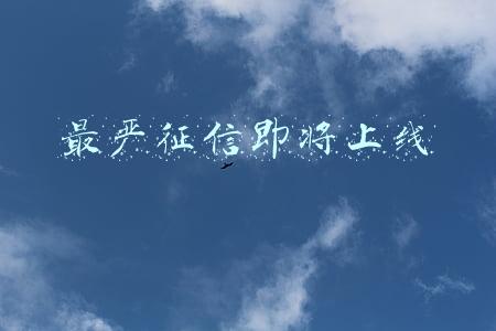 最严征信即将上线