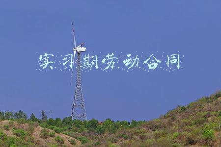 实习期劳动合同