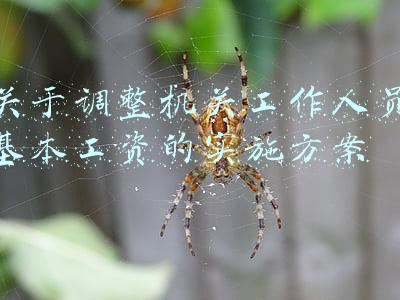 关于调整事业单位工作人员工资标准的实施方案(公务员机关事业单位工资调整细则发布)