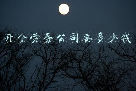注册一个劳务公司多少钱(劳务资办理需要花费多少钱？看完不踩雷)