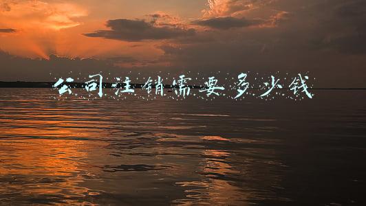 公司注销需要多少钱