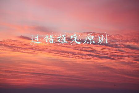 过错推定原则