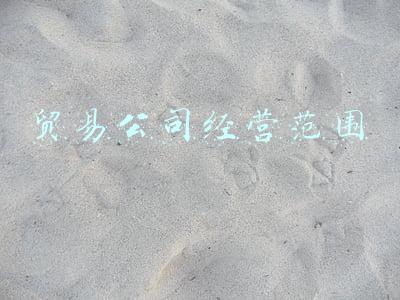 贸易公司经营范围