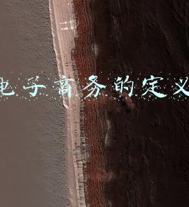 电子商务的定义