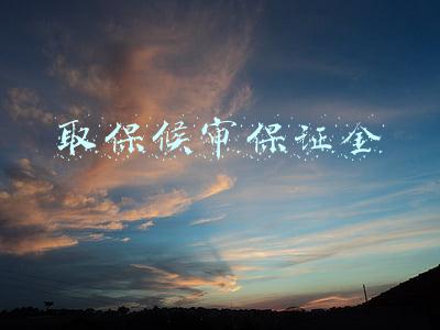 取保候审保证金