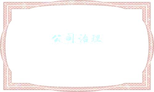 公司治理