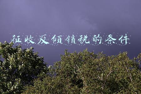 征收反倾销税的条件