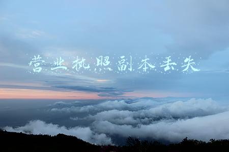 营业执照副本丢失