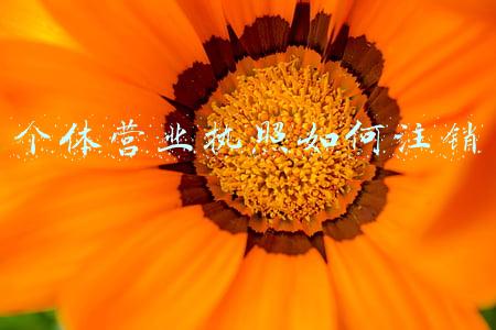个体营业执照如何注销